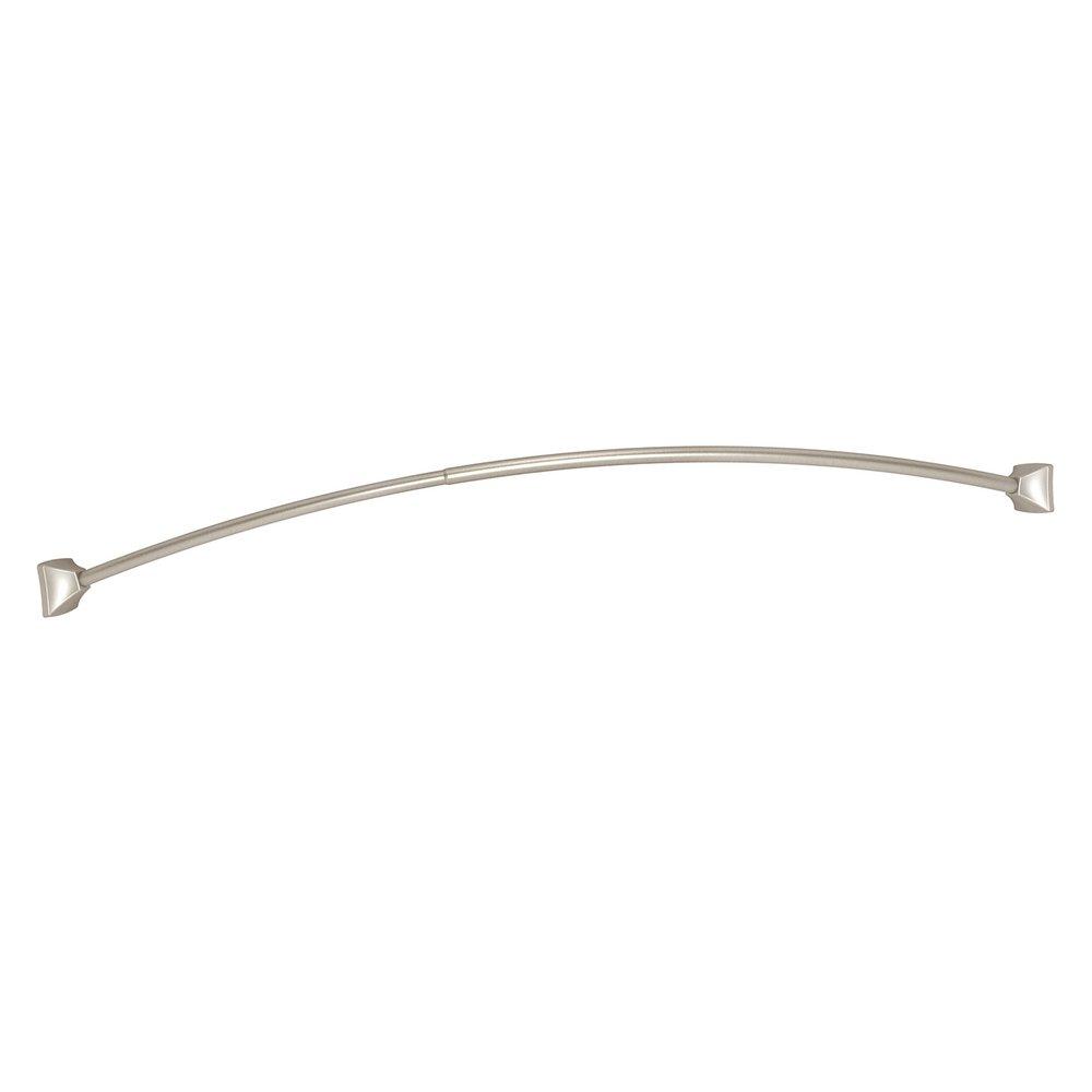 Moen Brushed Nickel Adjustable Curved Shower Rod 