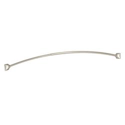 Adjustable Curved Shower Rod in Brushed Nickel