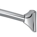 Adjustable Curved Shower Rod in Polished Chrome