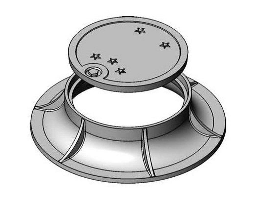 D & L Foundry Supply Water Meter Pit Ring and Cover with Traffic Cover 