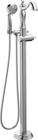 Floor Mount Filler in Polished Chrome (Handle Sold Separately) (Trim Only)