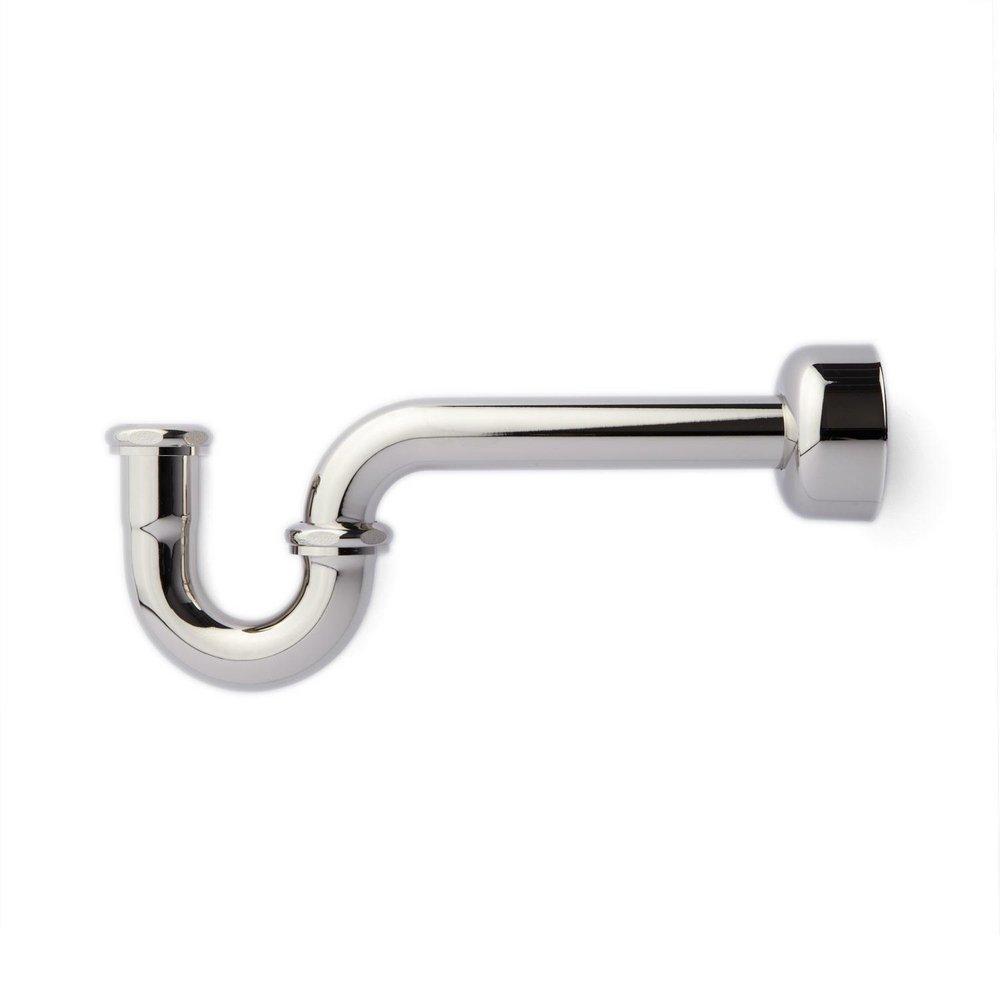 Signature Hardware Polished Nickel Brass P-Trap 