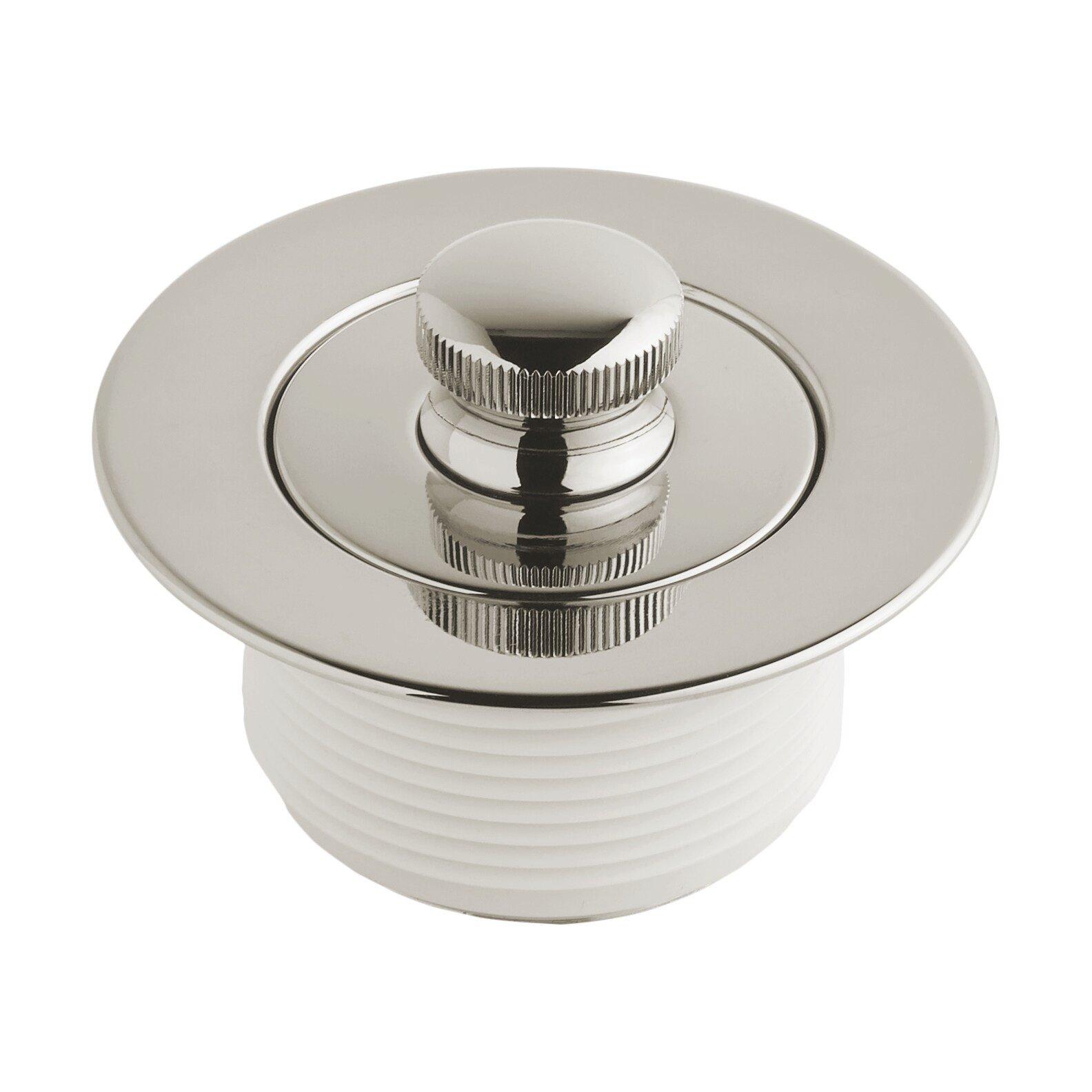 Signature Hardware Polished Nickel Lift & Turn Drain 