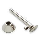 Signature Hardware Polished Nickel Toilet 1/2 x 3/8 x 6-9/16 in. Supply Kit 