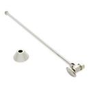 Signature Hardware Polished Nickel 5/8 x 3/8 x 20 in. Angle Supply Kit for Toilets 