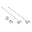 5/8 x 3/8 x 20 in. Angle Supply Kit for Toilets in Polished Nickel