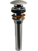 Pop-Up Bathroom Drain with Overflow Holes in Polished Nickel