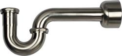 1-1/2 x 1-1/4 in. Brass P-Trap in Polished Nickel