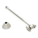 Signature Hardware Polished Nickel Toilet 5/8 x 3/8 x 11-15/16 in. Supply Kit 