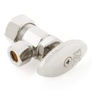 5/8 x 3/8 in. OD Compression Knob Angle Supply Stop Valve in Polished Nickel