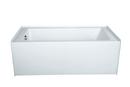 60 x 32 in. 63 gal Acrylic and Reinforced Fiberglass Rectangle Alcove Bathtub with Right Hand Drain in White