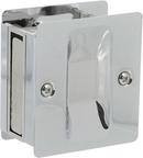 Delaney Satin Nickel 2-1/2 in. Passage Pocket Slide Door Lock 
