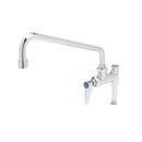 T&S Brass Chrome Plated Single Lever Handle Deck Mount Service Faucet 
