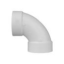 White PVC DWV 90&deg; Elbow 