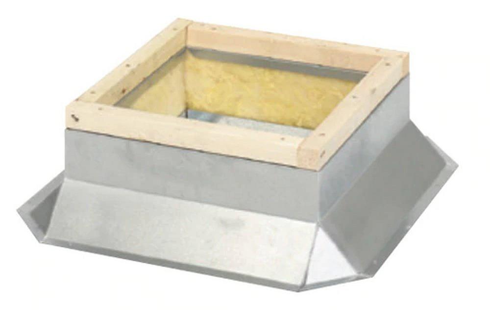 S&P USA Ventilation 12 in. Curb Box Galvanized 18 ga 