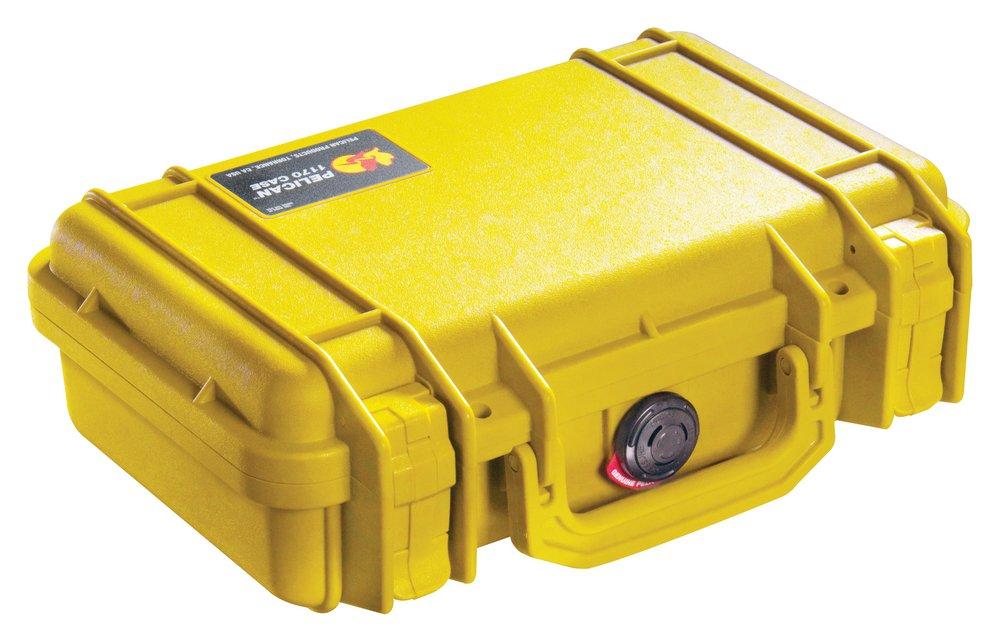 Pelican Yellow 11-16/25 x 8-17/50 in. Polypropylene Tool Case 