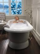 Delta Faucet Brilliance Polished Nickel Single Handle Floor Mount Filler 