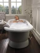 Delta Faucet Brilliance Polished Nickel Single Handle Floor Mount Filler 