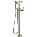 Delta Faucet Brilliance Polished Nickel Single Handle Floor Mount Filler 