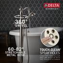 Delta Faucet Brilliance Stainless Single Handle Floor Mount Filler 