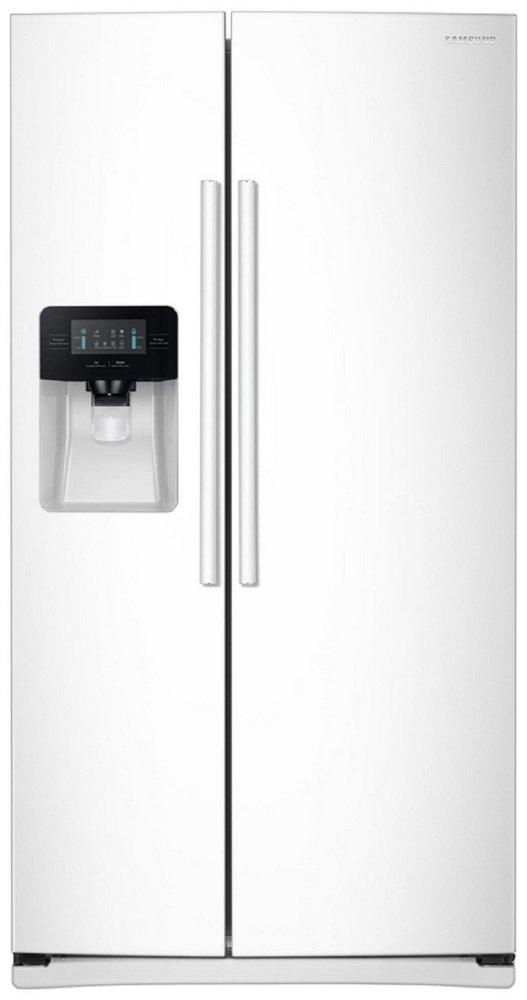 Samsung White 35-3/4 in. 15.72 cu. ft. Side-By-Side and Full Refrigerator 