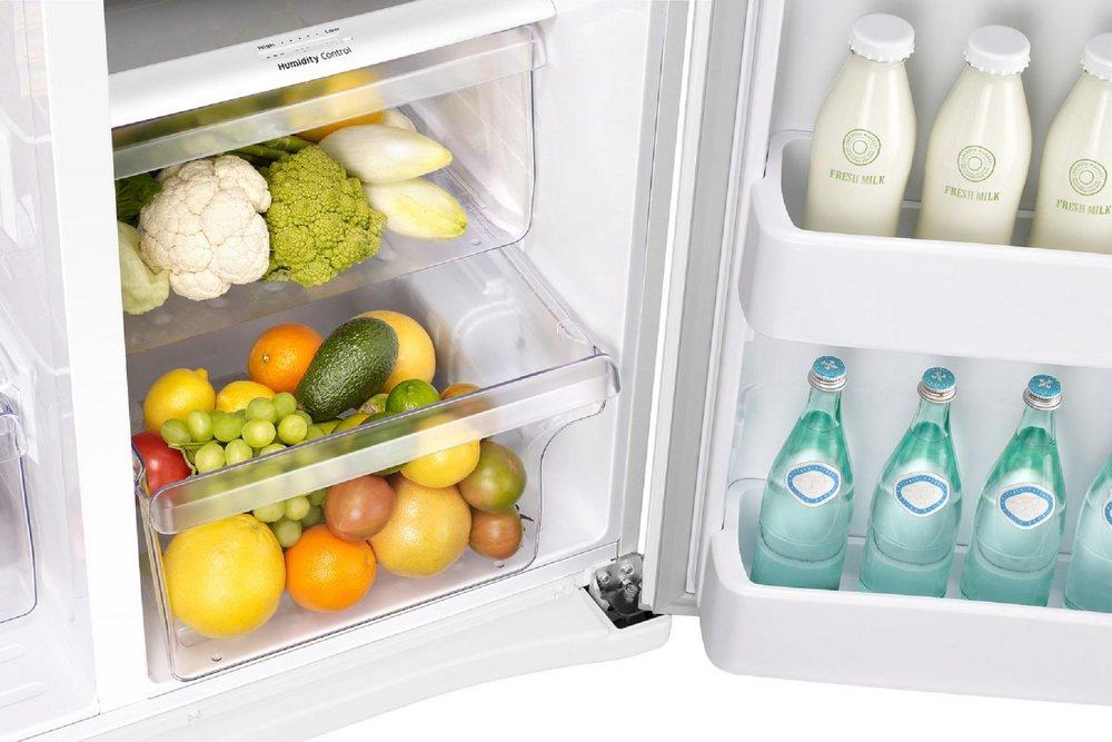 Samsung White 35-3/4 in. 15.72 cu. ft. Side-By-Side and Full Refrigerator 