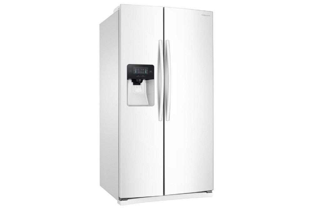 Samsung White 35-3/4 in. 15.72 cu. ft. Side-By-Side and Full Refrigerator 