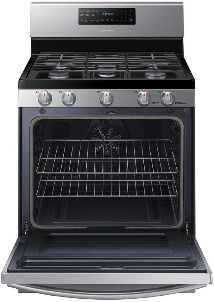 Samsung Stainless Steel 29-3/4 in. Gas 5-Burner Sealed Freestanding Range 