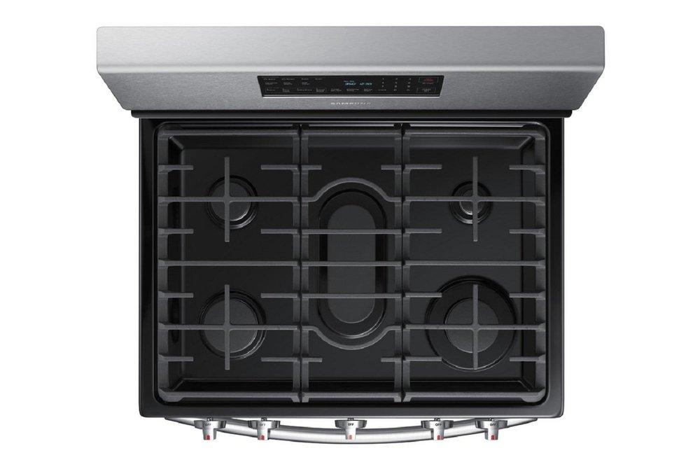 Samsung Stainless Steel 29-3/4 in. Gas 5-Burner Sealed Freestanding Range 