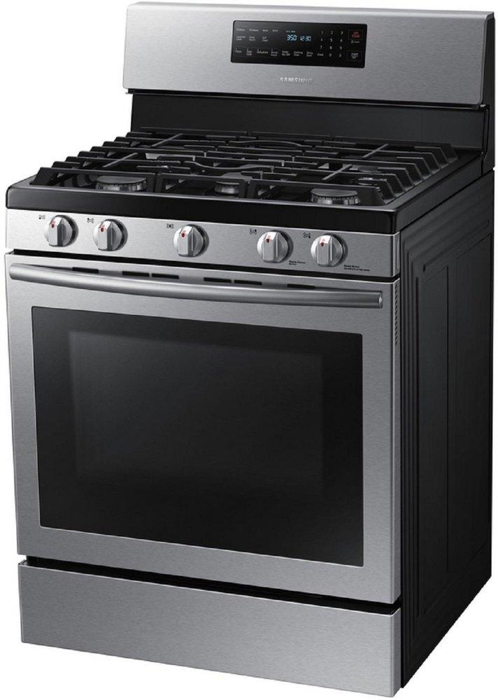 Samsung Stainless Steel 29-3/4 in. Gas 5-Burner Sealed Freestanding Range 