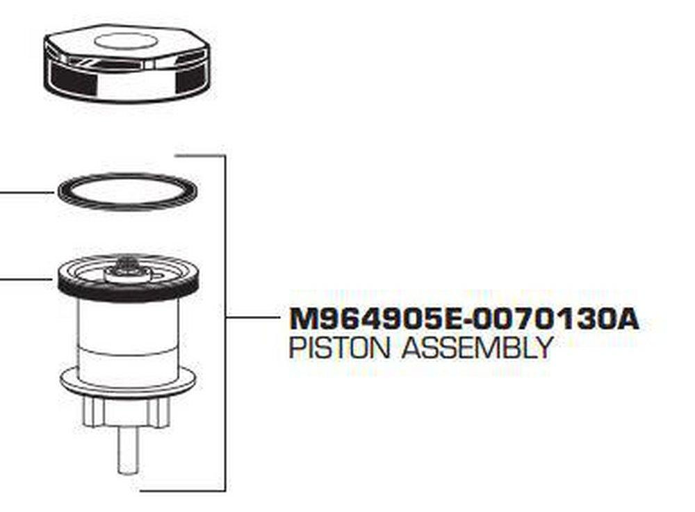 American Standard Polished Nickel Piston Assembly for Flush Valve 