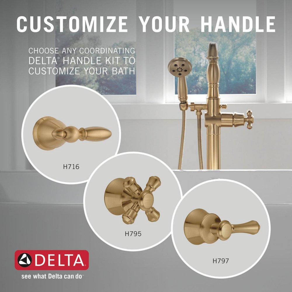 Delta Faucet Champagne Bronze Single Handle Floor Mount Filler 
