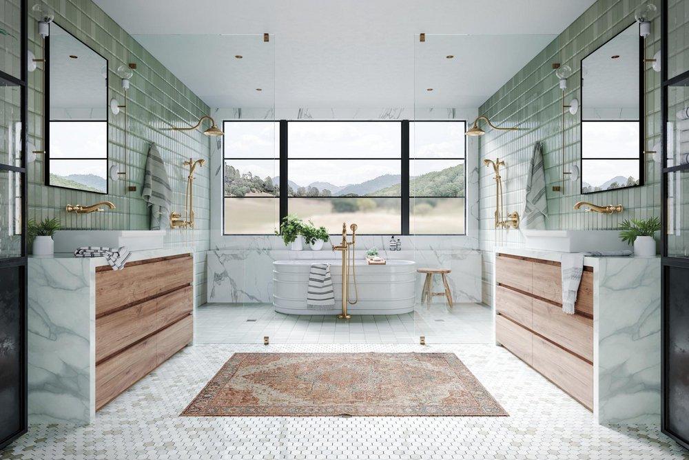 Delta Faucet Champagne Bronze Single Handle Floor Mount Filler 