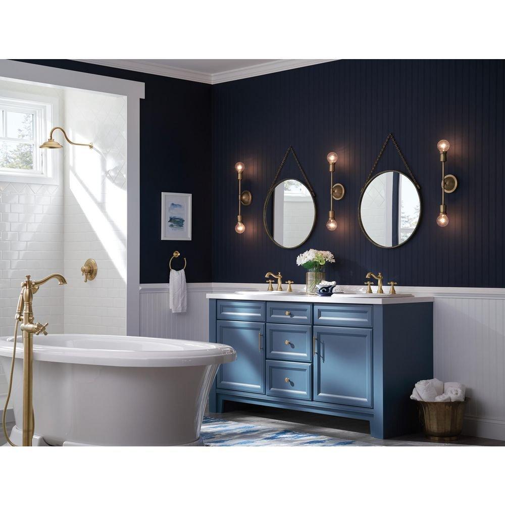 Delta Faucet Champagne Bronze Single Handle Floor Mount Filler 