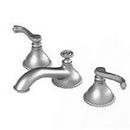 Rubinet Faucet Company Matte White Widespread Bathroom Sink Faucet with Double Lever Handle 