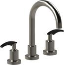 Widespread Bathroom Sink Faucet with Double Lever Handle in Matte Black
