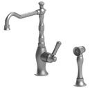 2-Hole Kitchen Faucet with Single Lever Handle in Polished Nickel