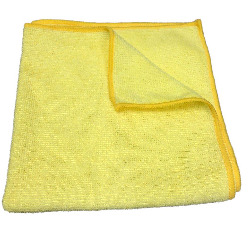 HP Products Yellow 16 x 16 in. Microfiber Rag (Pack of 12) 