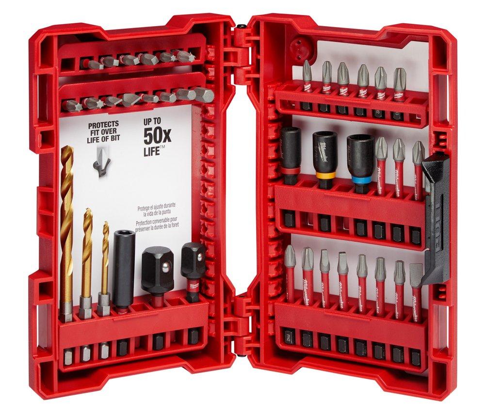 Milwaukee® Silver 3/16 in, 1/4 in. x 1/4 in. Hex Driver and Twist 40 Piece 