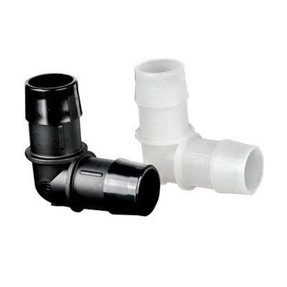 United States Plastic Black Tube ID 90 Degree Plastic Elbow 
