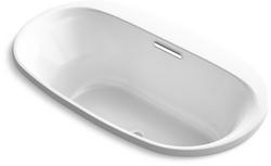 66 x 36 in. Soaker Drop-In Bathtub with Center Drain in White