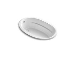 66 x 42 in. Soaker Drop-In Bathtub with End Drain in White