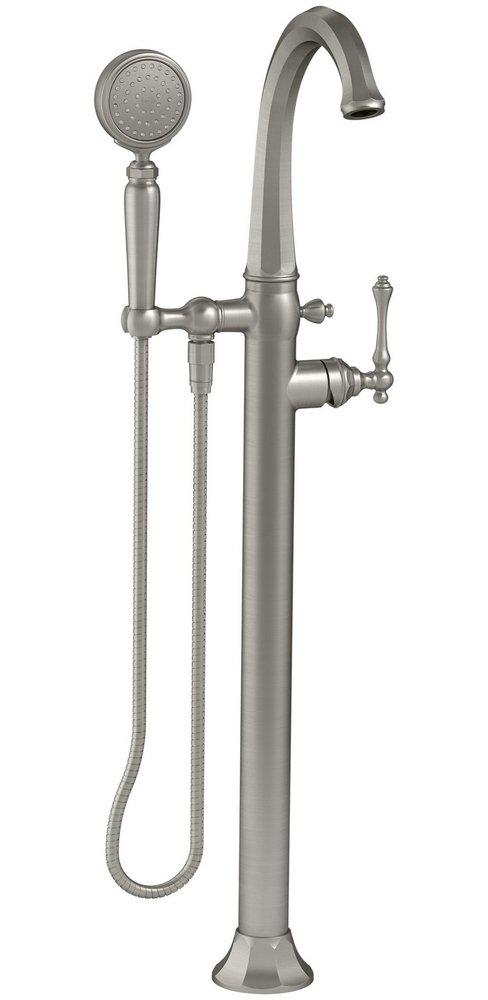 KOHLER Vibrant&reg; Brushed Nickel Single Handle Lever Floor Mount Filler 