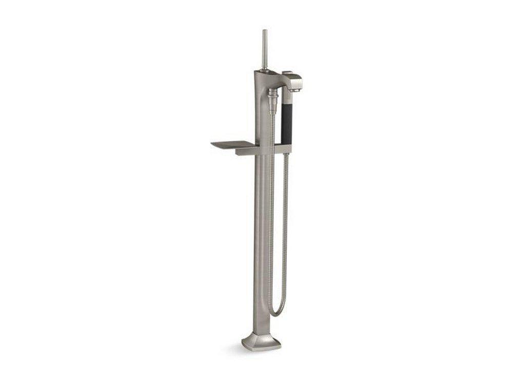 KOHLER Vibrant&reg; Brushed Nickel Single Lever Handle Floor Mount Filler Trim Only 