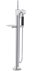 KOHLER Polished Chrome Single Lever Handle Floor Mount Filler Trim Only 