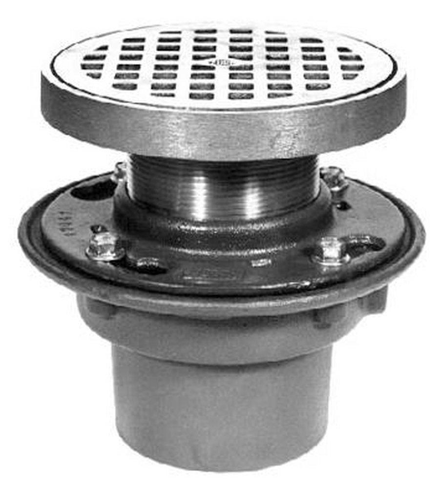 Zurn 6-11/16 in. No-Hub Floor Drain with Strainer 