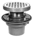 Zurn 6-11/16 in. No-Hub Floor Drain with Strainer 