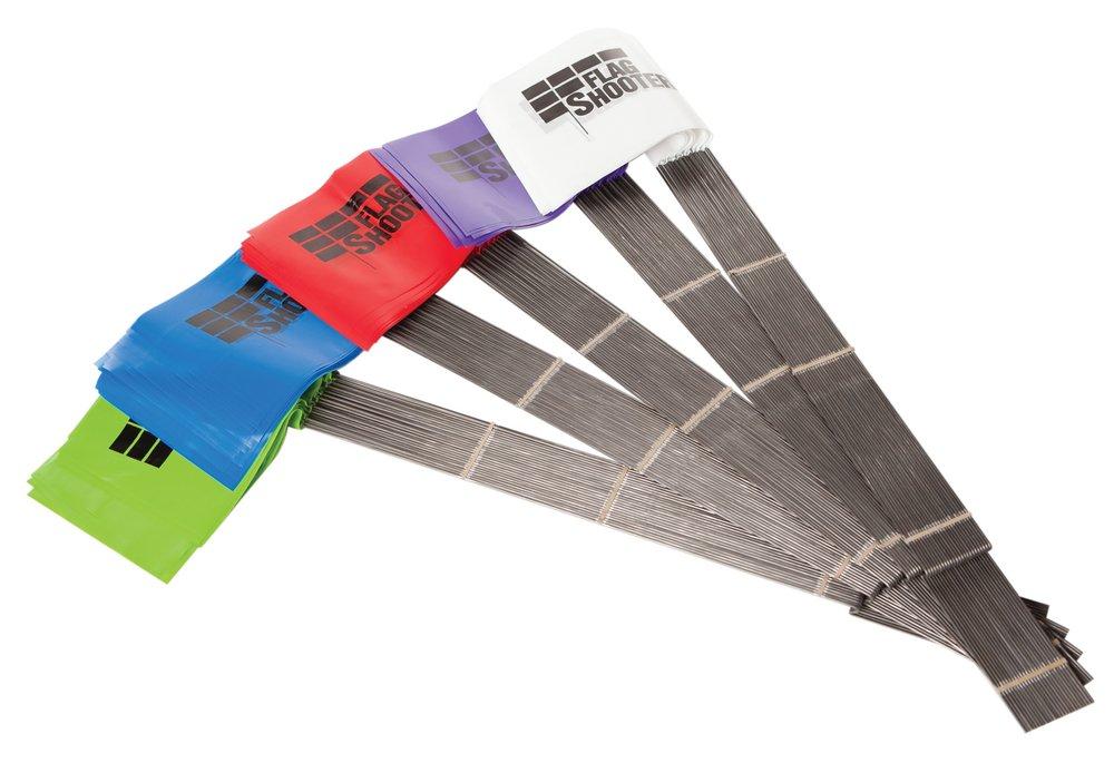 Flagshooter Blue 4 x 5 in. Marking Flag (Pack of 1000) 