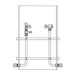 3/4 in. CTS Pack Joint Brass and Copper Water Service Meter Setter
