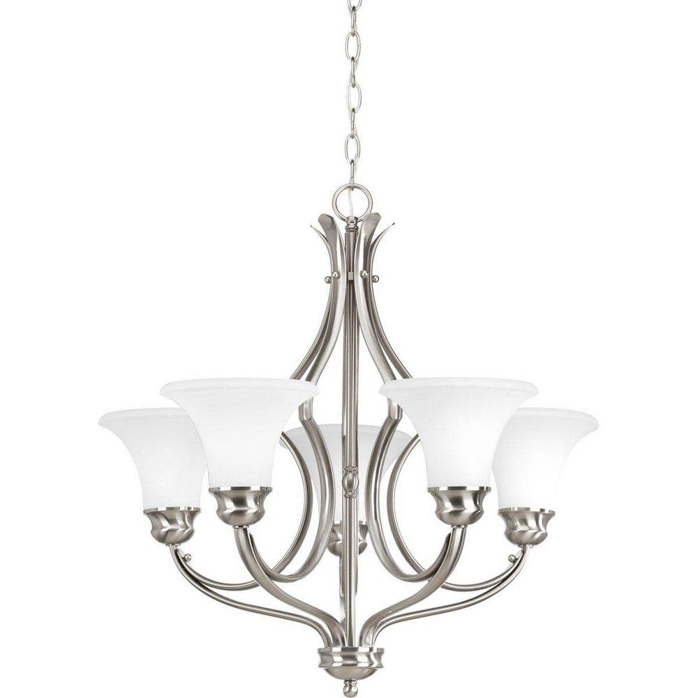 Progress Lighting Brushed Nickel 24-5/8 in. 5-Light Chandelier 